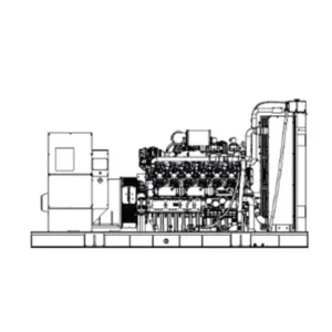 Image of HiPower 600kW Standby Diesel Generator Three Phase HDI-600V T6U