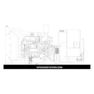 Image of HiPower 60kW Standby Diesel Generator Three Phase HDI 60F T6U