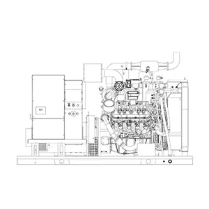 Image of HiPower 80kW Natural Gas Standby Generator Three Phase HNI-80 3PH