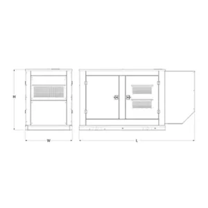 Image of HiPower 80kW Standby Diesel Generator Three Phase HDI 80F T6U