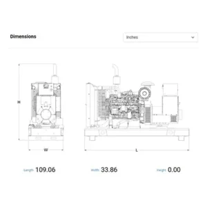 Image of HiPower Agriculture & Livestock Diesel Backup Generator Single Phase HDA-100F M6