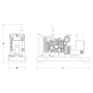 Image of HiPower Agriculture & Livestock Diesel Backup Generator Single Phase HDA-125F M6