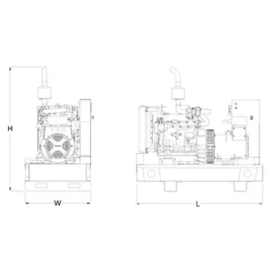 Image of HiPower Agriculture & Livestock Diesel Backup Generator Single Phase HDA-20Y M6A