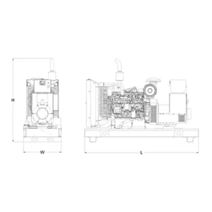 Image of HiPower Agriculture & Livestock Diesel Backup Generator Three Phase HDA-100F T6