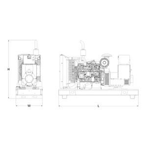 Image of HiPower Agriculture & Livestock Diesel Backup Generator Three Phase HDA-150F T6