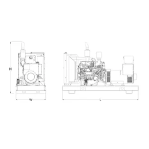 Image of HiPower Agriculture & Livestock Diesel Backup Generator Three Phase HDA-200F T6