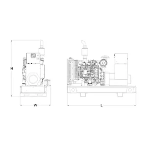 Image of HiPower Agriculture & Livestock Diesel Backup Generator Three Phase HDA-80F T6