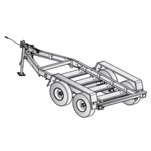 Image of MQ Single Axle Trailer for Diesel Generators TRLR45H