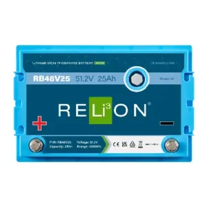 Image of Relion Deep Cycle Lithium Battery Group 24 48V 25Ah RB48V25