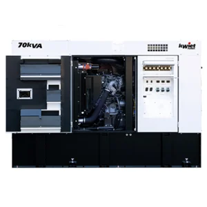 Image of Shindaiwa kWiet Power 56kW Diesel Generator Single and Three Phase Switchable, 60Hz, Skid Mounted DGK70F