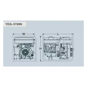 Image of Yanmar YDG3700 3.7kW Portable Diesel Generator Open Frame 120/240 YDG3700W-6EI