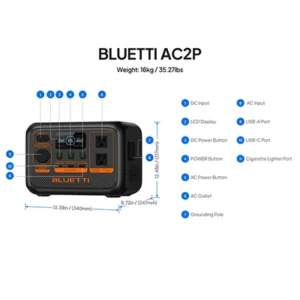 Image of BLUETTI AC2P Portable Power Station 300W 230.4Wh Premium 20 AC2P