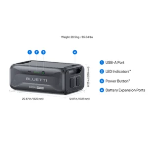 Image of BLUETTI B300K Expansion Battery 2,764Wh B300K