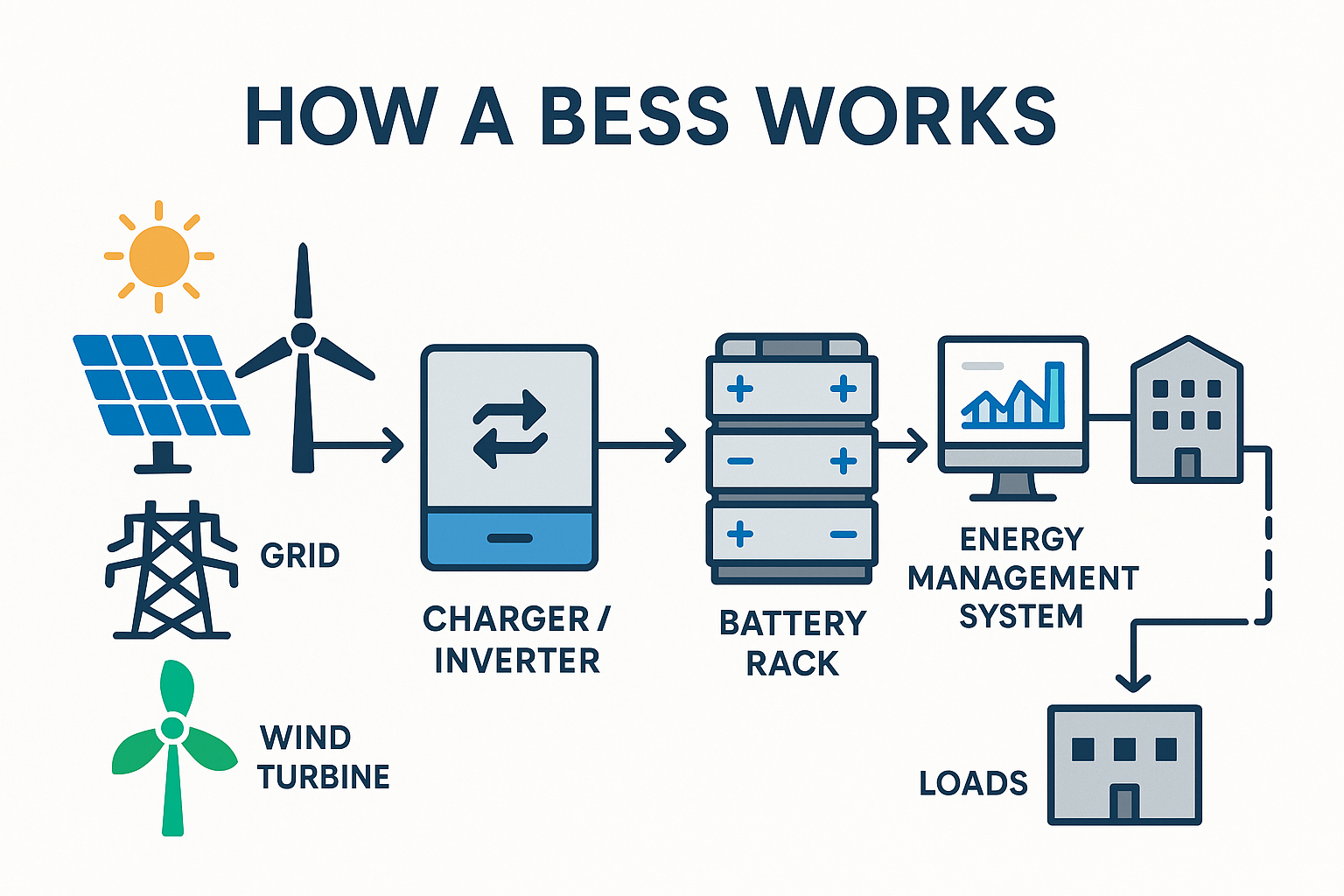 How Does A Battery Energy Storage System Work Colorado Standby How A Battery Energy Storage System Works Diagram 