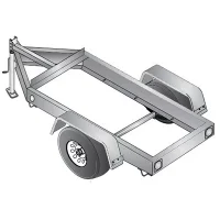 Image of MQ Single Axle Trailer for Diesel Generators TRLR25US2