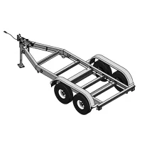 Image of MQ Single Axle Trailer for Diesel Generators TRLR70USH