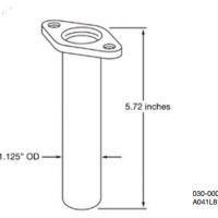 Image of Cummins Onan Exhaust Down Tubes with Flanges 5 3/4 in RV Generator A041L816