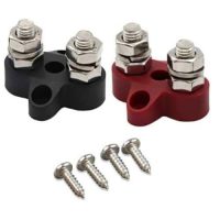 ewgwet Image of Victron Energy Dual Terminal Stud M8-linked set (1 red/1 black) VBB413020010