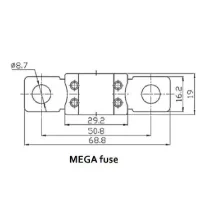 Image of Victron Energy MEGA-fuse 200A/32V (package of 5 pcs) CIP136200010